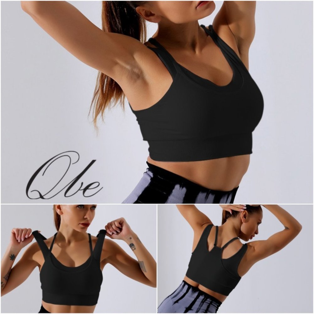 Qbe Women Yoga Workout Seamless Bra Crop Top